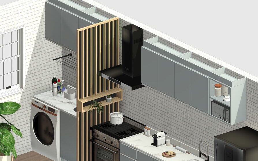 Perspectivas de plantas de cobertura detalhadas para visualização de áreas residenciais.